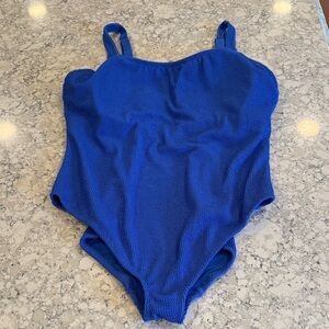 Shade and Shore Blue one piece swimsuit size 22 bathing suit